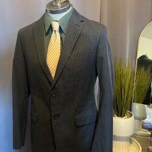 Banana Republic Gray Pinstripe Blazer